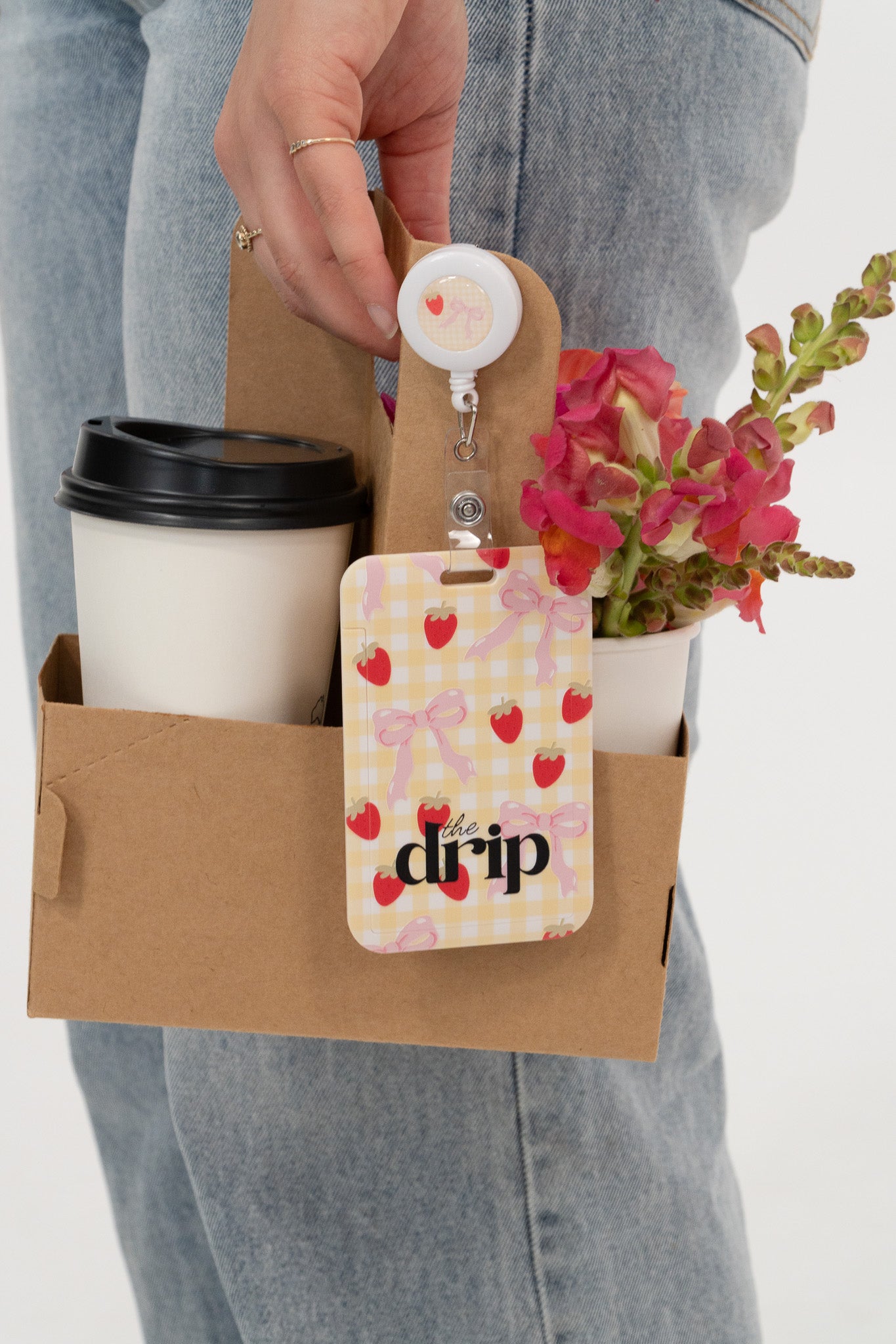 Strawberry Kisses ID Card Holder & Reel