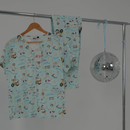 Silly Goose Scrub Set