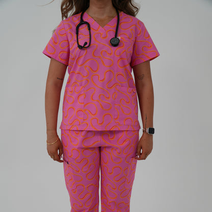 Wavy Baby | Scrub Top