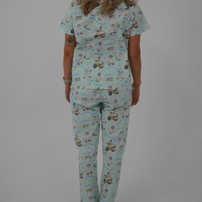 Silly Goose Scrub Set