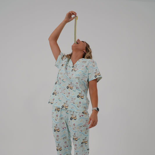 Silly Goose Scrub Set