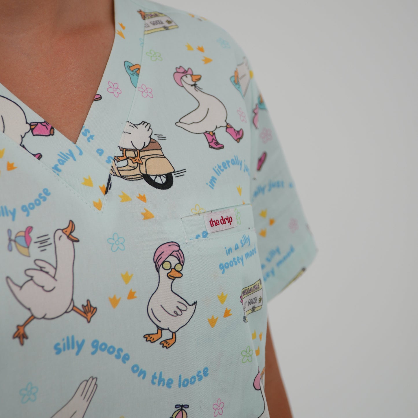 Silly Goose | Scrub Top