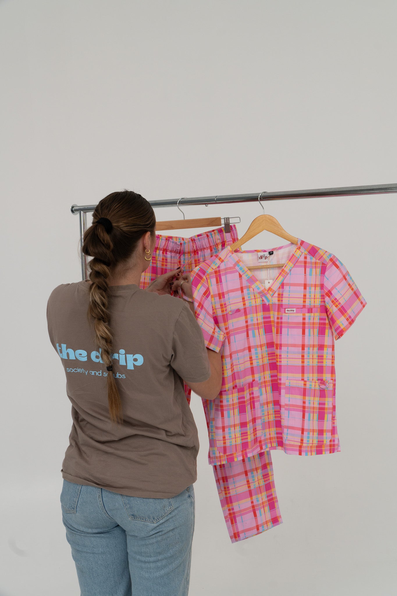 Pretty in Picnic Scrub Top