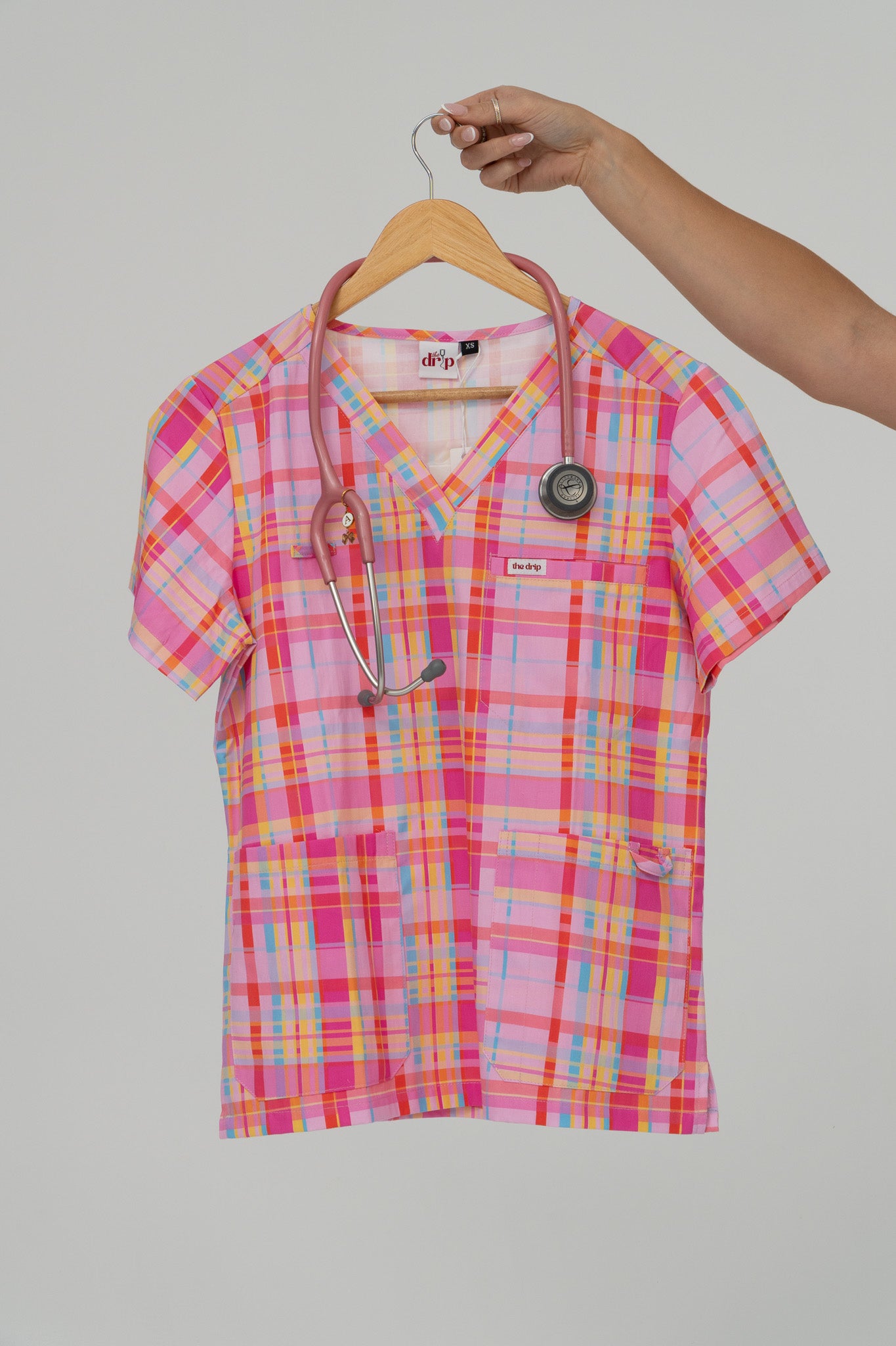 Pretty in Picnic Scrub Top