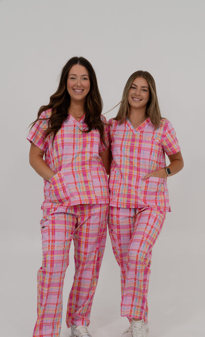 Pretty in Picnic Scrub Set