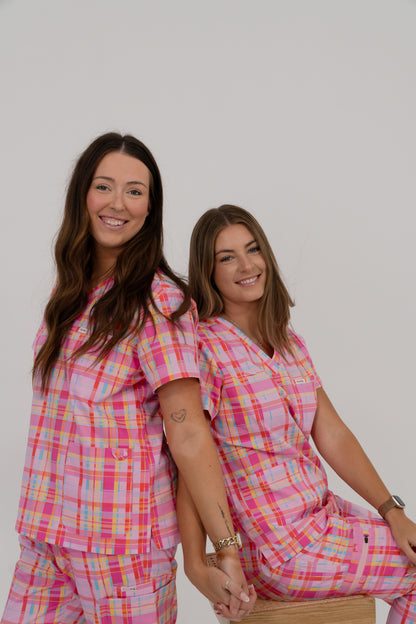 Pretty in Picnic Scrub Set