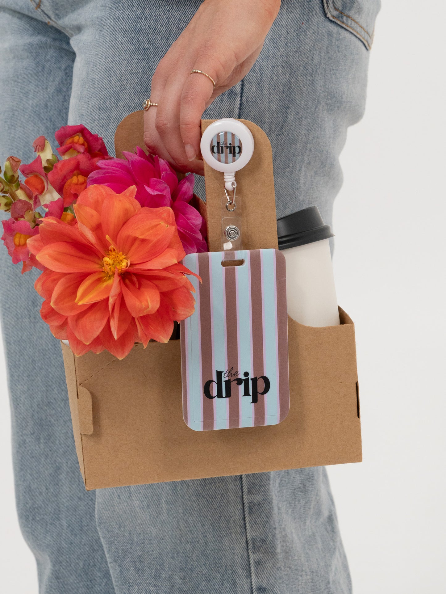 Sorbet Stripes ID Card Holder & Reel