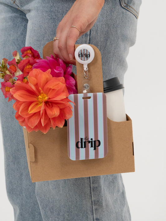 Sorbet Stripes ID Card Holder & Reel