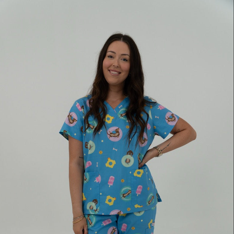 Pooch Party Scrub Top